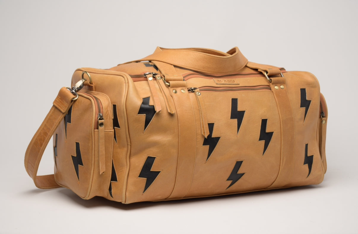 Oakley Overnighter in Tan with Lightning Bolts