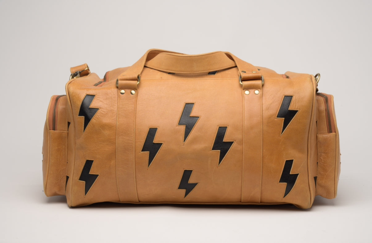 Oakley Overnighter in Tan with Lightning Bolts