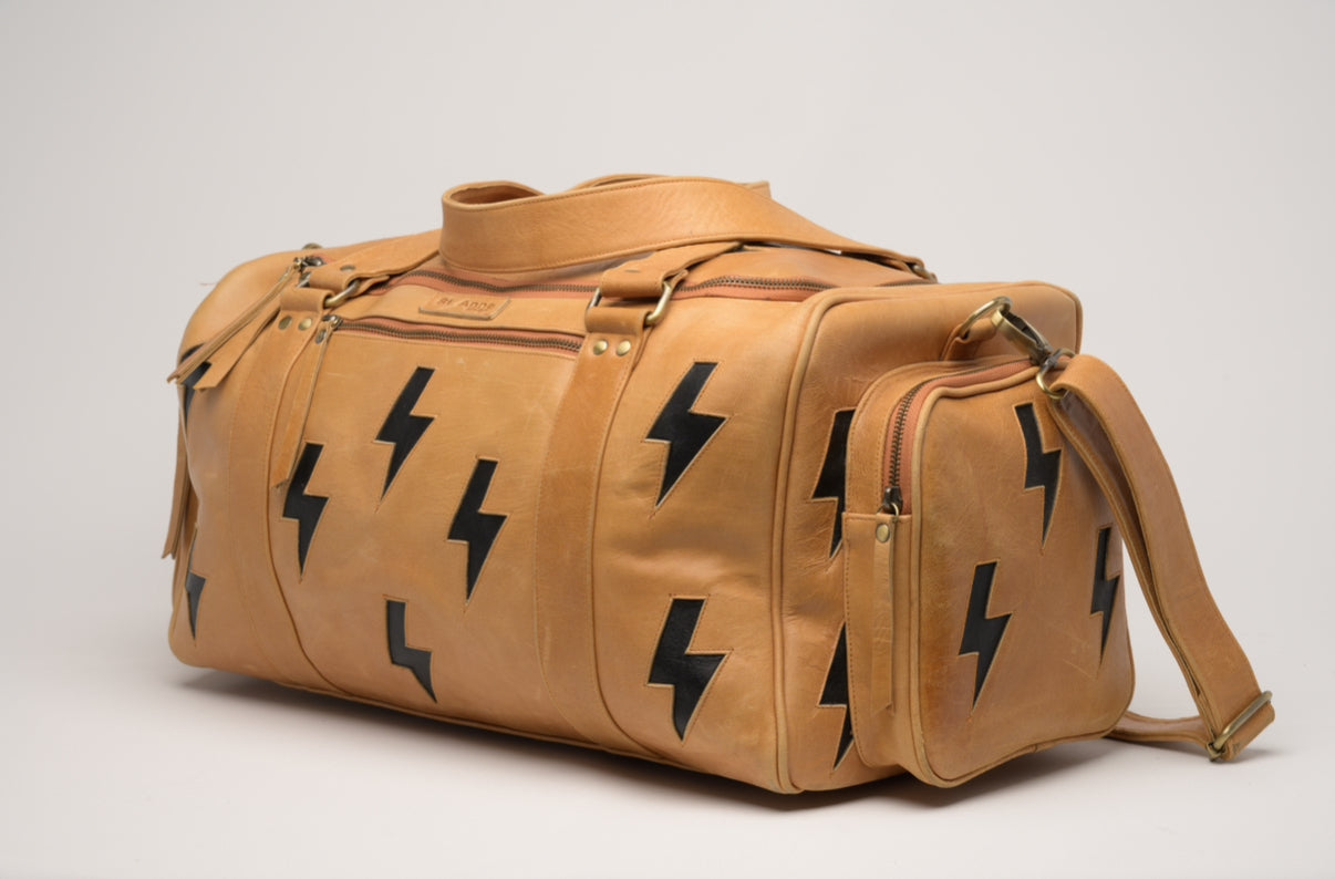Oakley Overnighter in Tan with Lightning Bolts