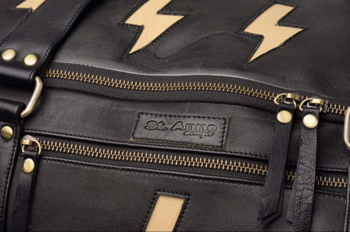 Oakley Overnighter in Black with Lightning Bolts