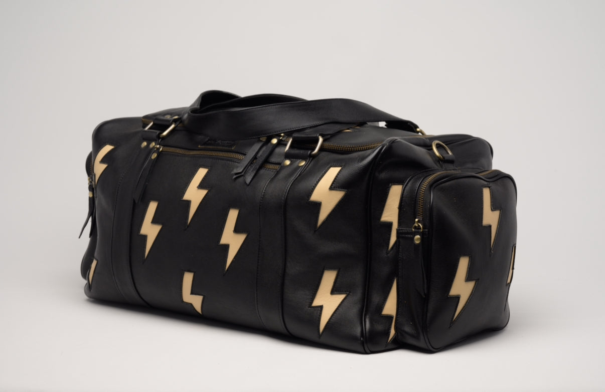 Oakley Overnighter in Black with Lightning Bolts