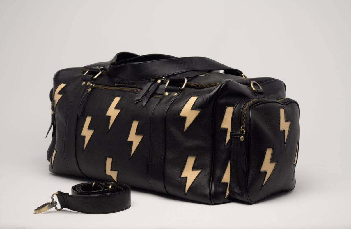 Oakley Overnighter in Black with Lightning Bolts