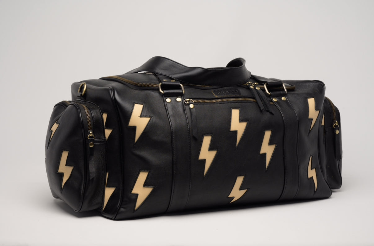 Oakley Overnighter in Black with Lightning Bolts