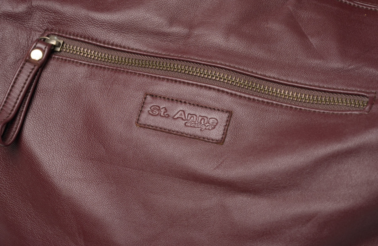 Tatum Tote Bag in Burgundy