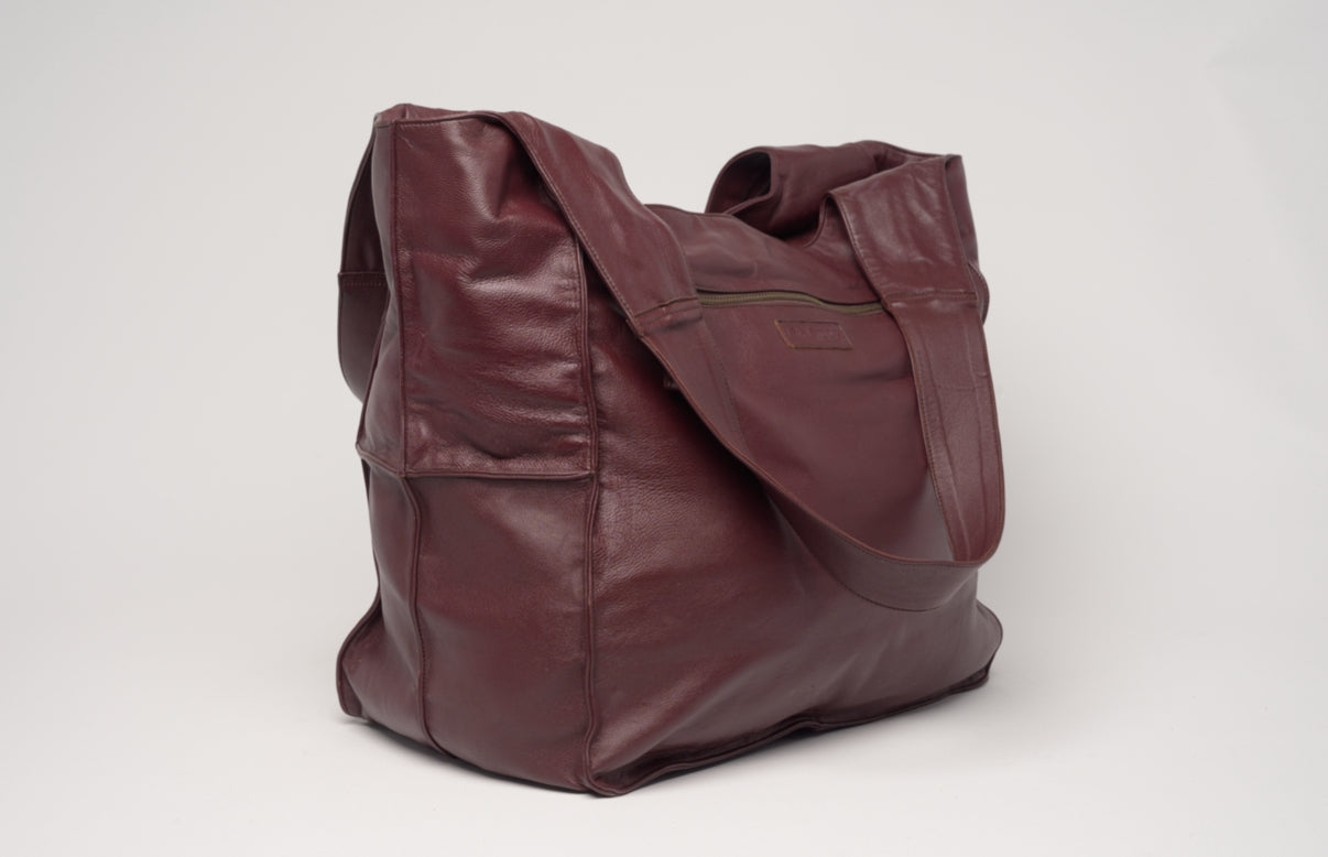 Tatum Tote Bag in Burgundy