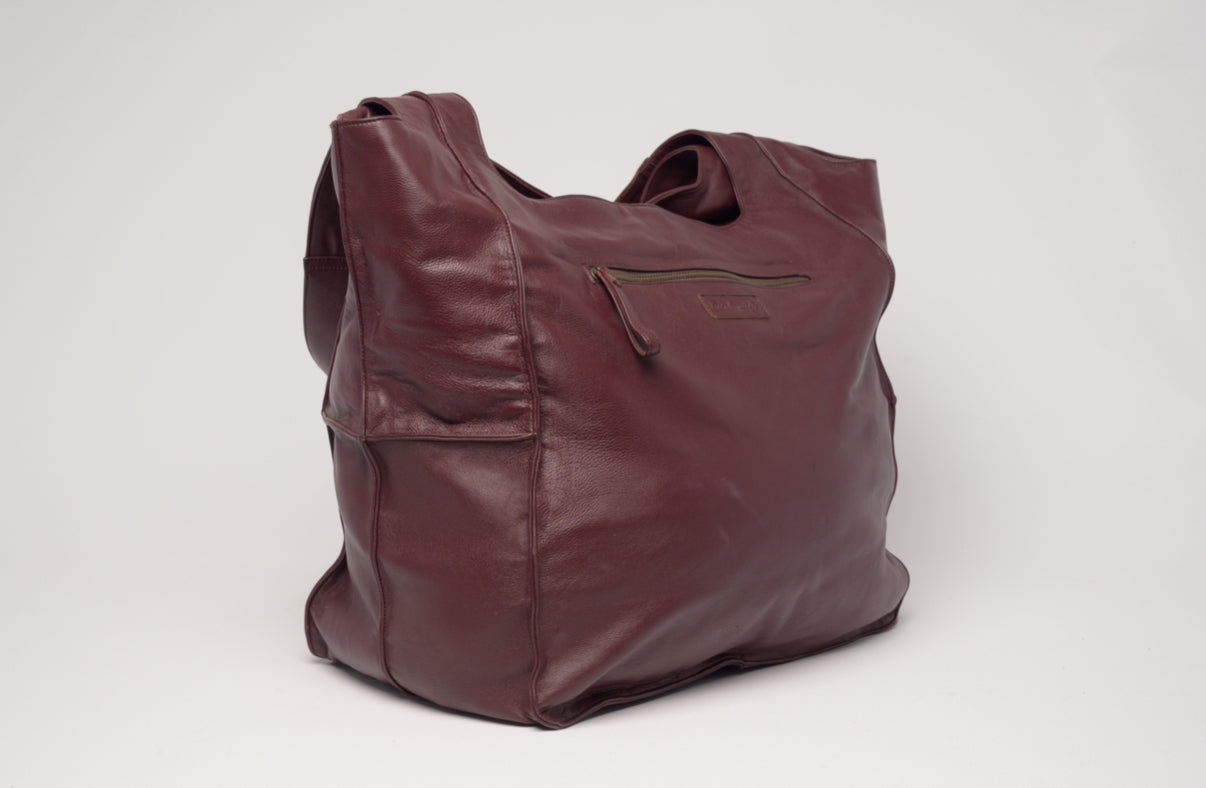 Tatum Tote Bag in Burgundy