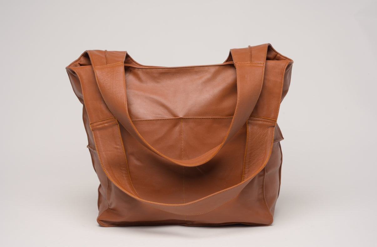 The Tatum Tote Bag in Tan
