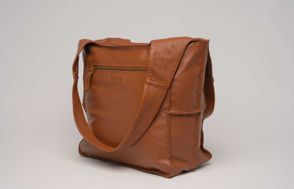 The Tatum Tote Bag in Tan
