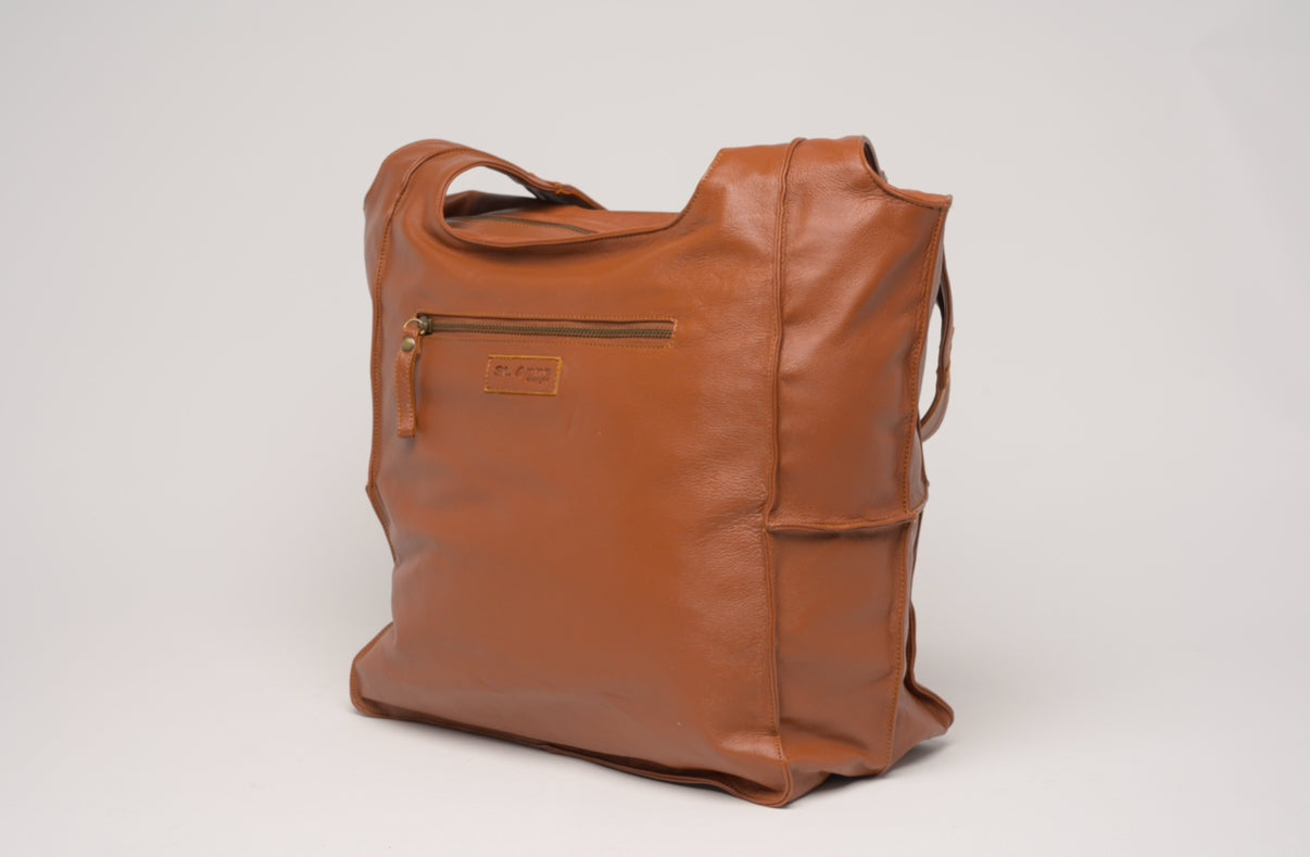 The Tatum Tote Bag in Tan