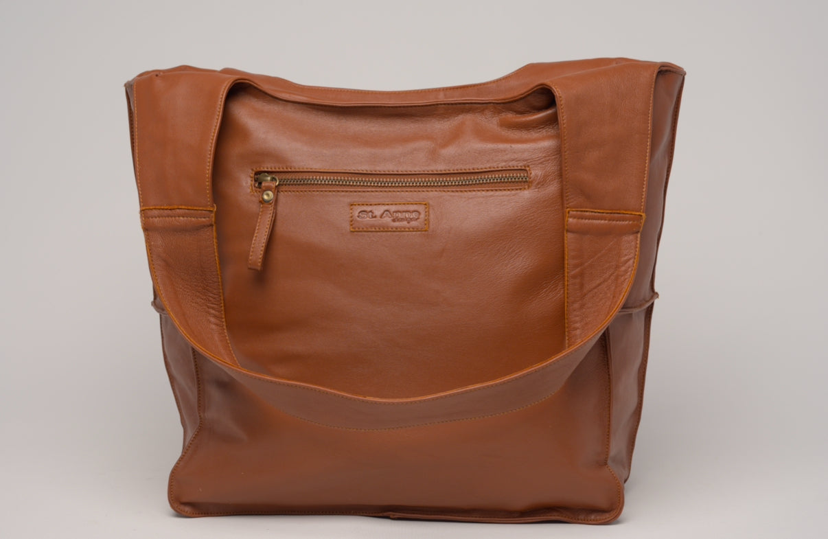 The Tatum Tote Bag in Tan